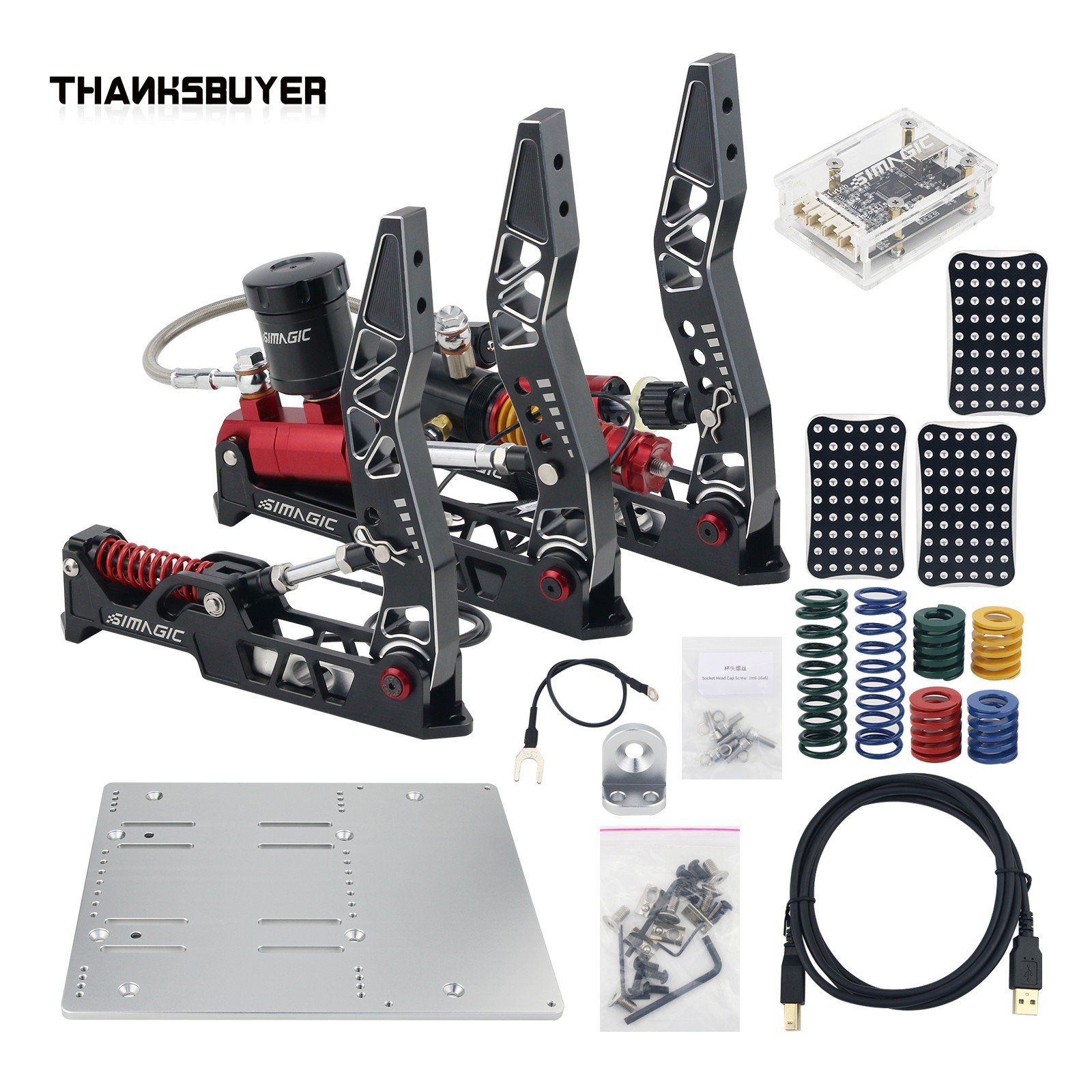 Racing Pedal Set - Simagic SIM Pedalen 3-Pedaalset 100kg/200kg Load