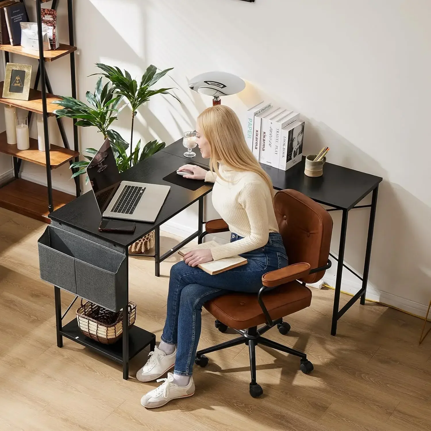 Gaming Console Table - L-vormig bureau - Computerbureau Hoekbureaus Gamingbureau