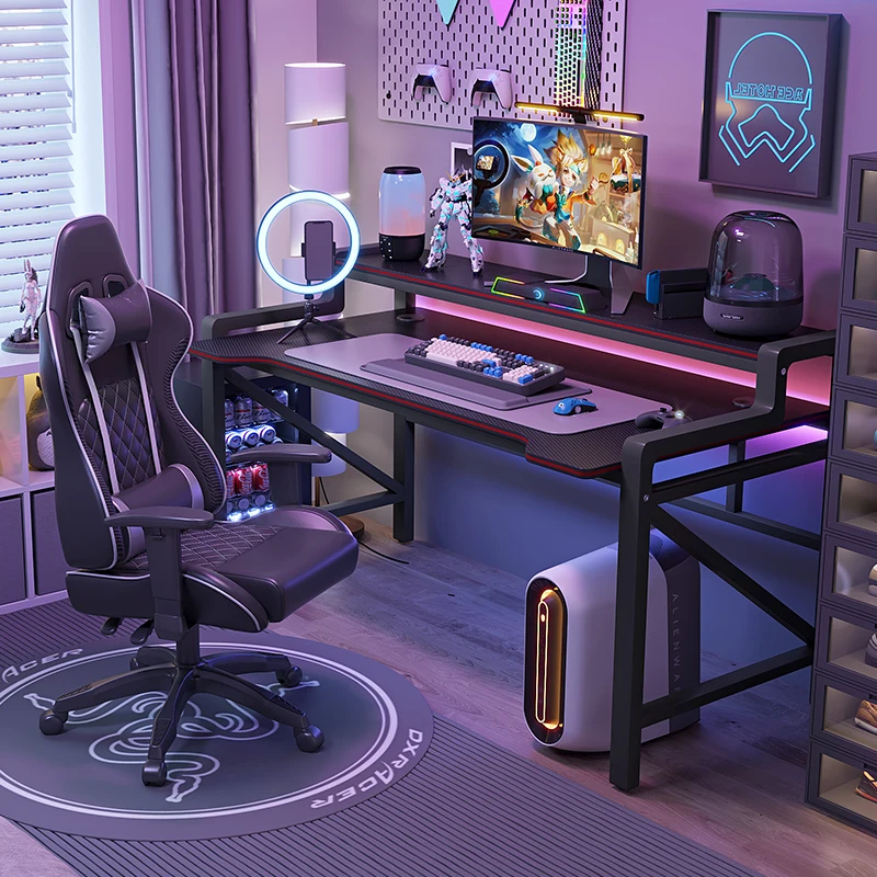 Gaming Console Table - Gaming Studie Computerbureaus Muismat Monitorstandaard Opbergconsole