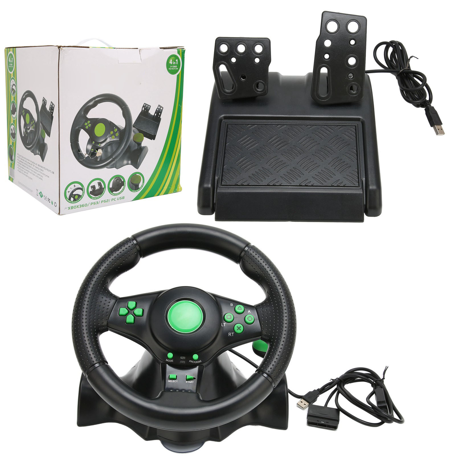 Racing Pedal Set - PC Racing Wheel Game Stuurwiel 180