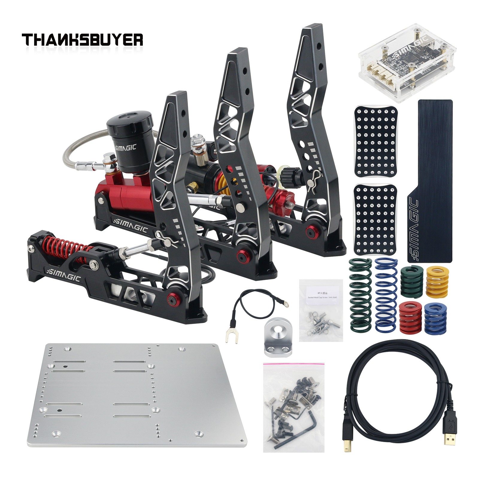 Simagic SIM Pedalen 3-Pedaalse - Racing Pedal Set recensie en prijs