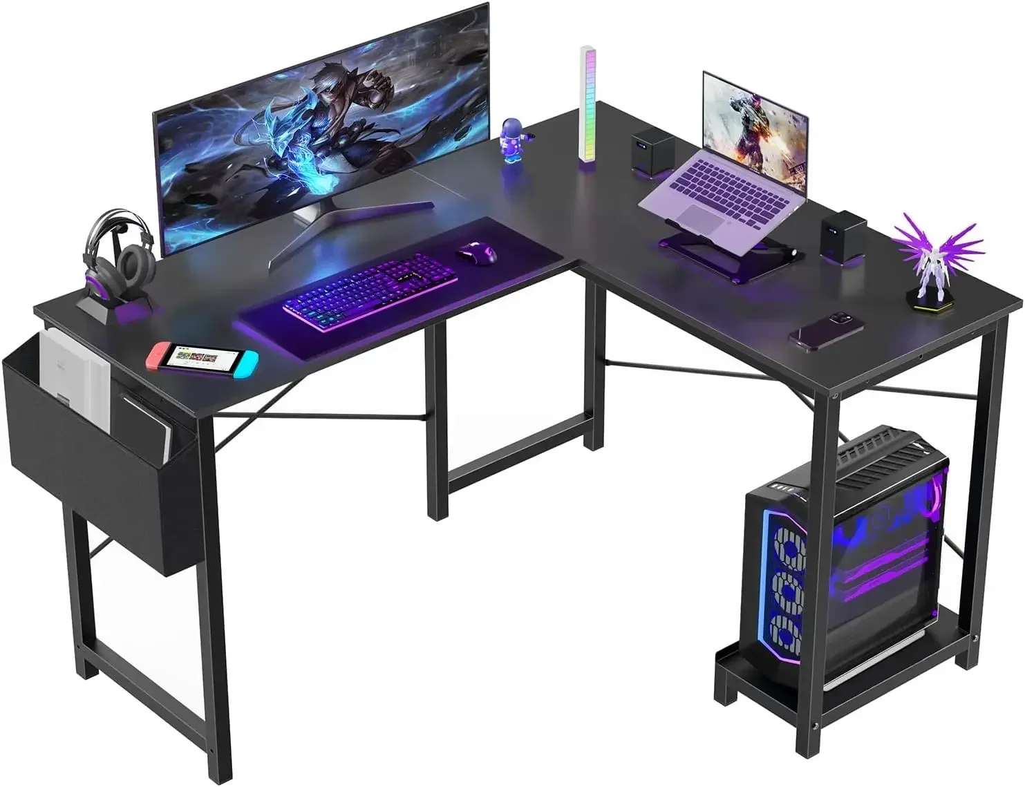 L-vormig bureau - Computerbure - Gaming Console Table recensie en prijs
