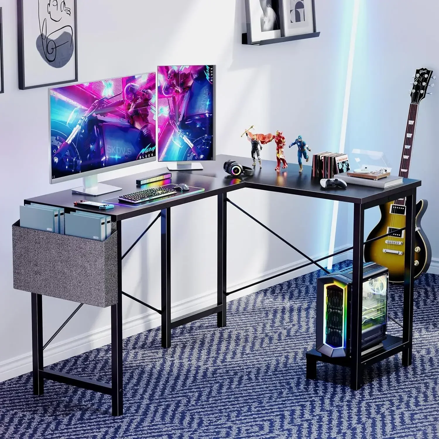 L-vormig bureau - Computerbure - Gaming Console Table recensie en prijs