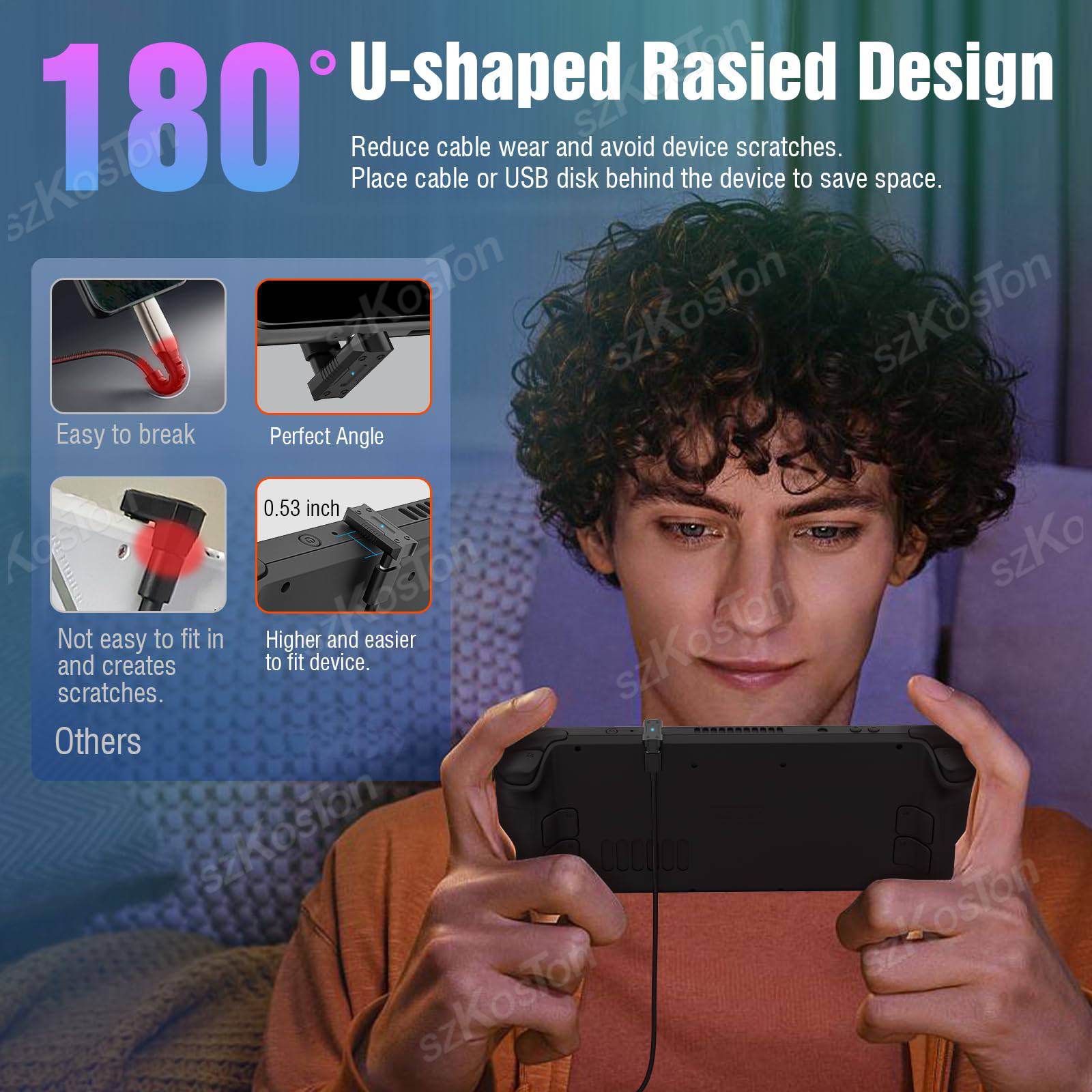 Snelle oplaadextender 180 °    - Gaming Console Lenovo recensie en prijs