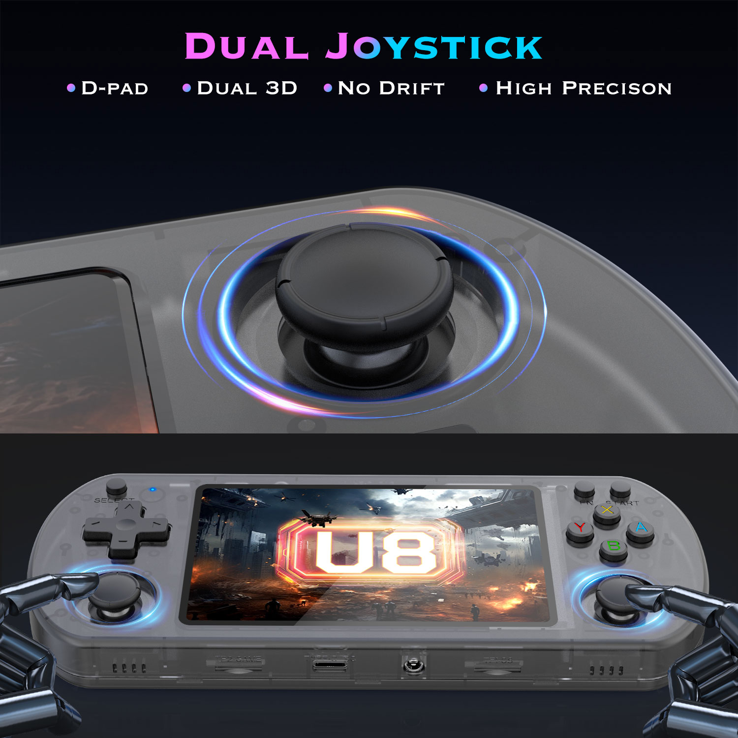 U8 Retro Handheld Videogamecon - Gaming Console X7 recensie en prijs