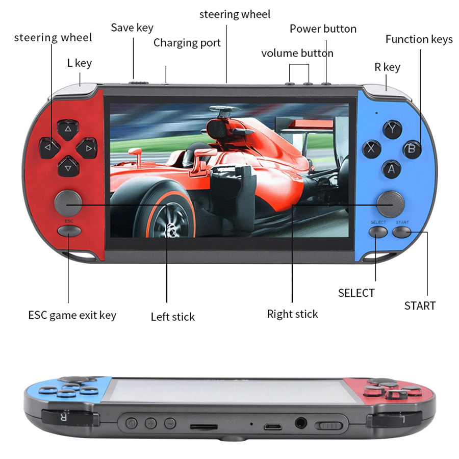 Draagbare Handheld Videogame T - Gaming Console X7 recensie en prijs