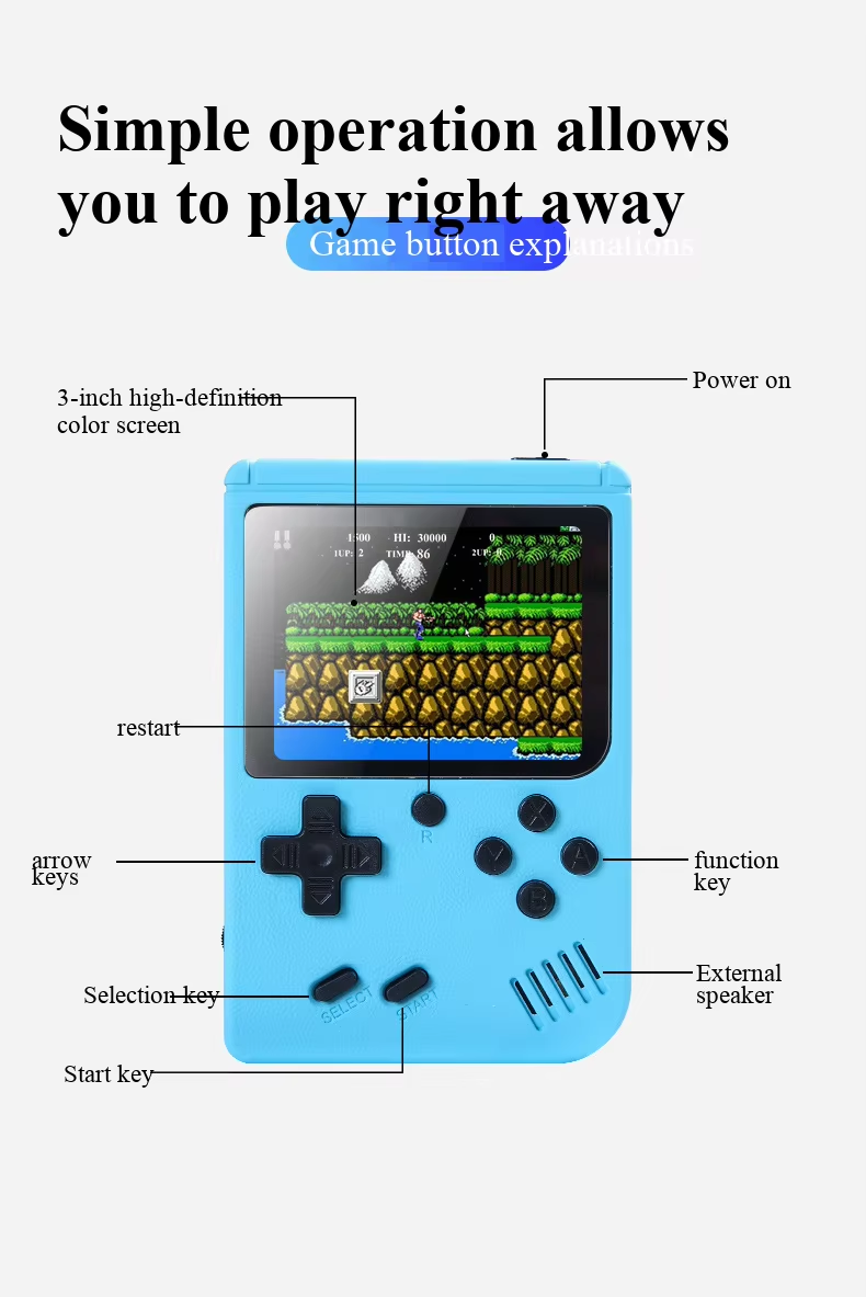 NIEUWE 3 Inch Draagbare Retro  - Gaming Console Sale recensie en prijs