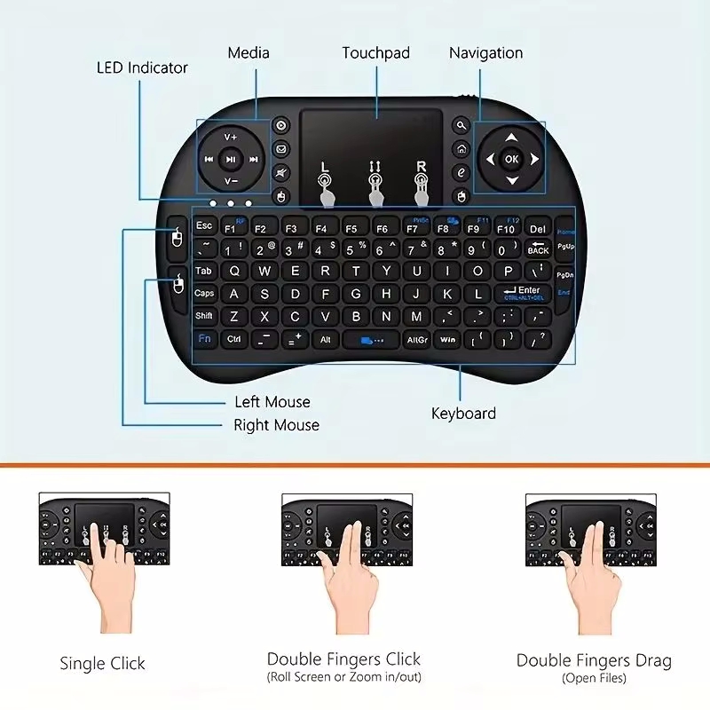Draadloos toetsenbord Air Mous - Gaming Console Or Pc recensie en prijs